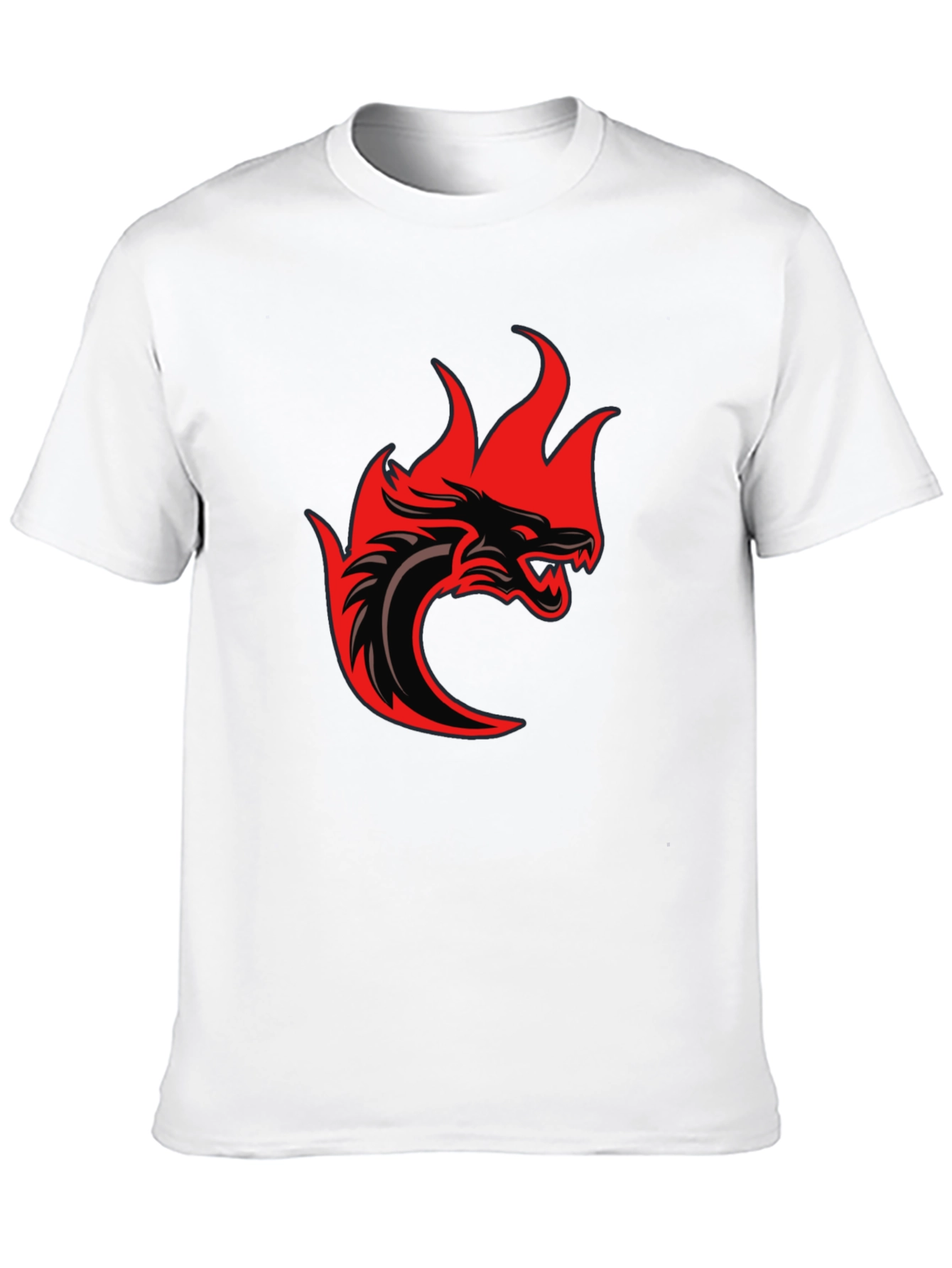 Dragon Fire Graphic T-Shirt - Black