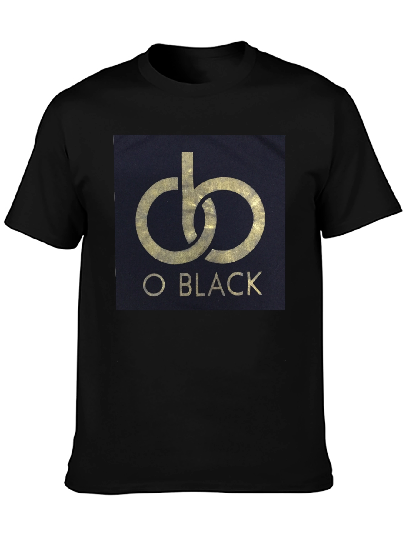 O Black Graphic Print T-Shirt - Casual Style