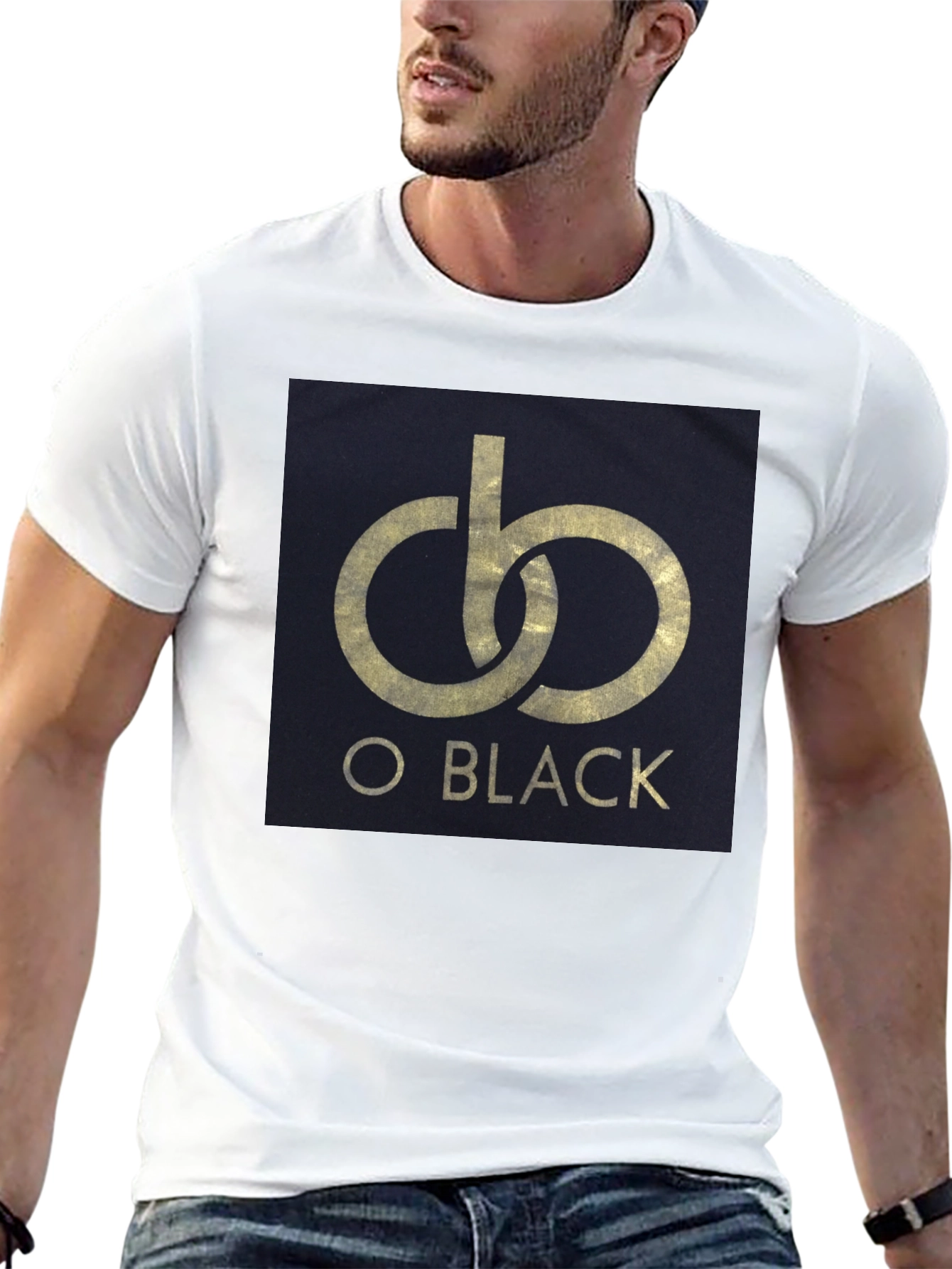 O Black Graphic Print T-Shirt - Casual Style