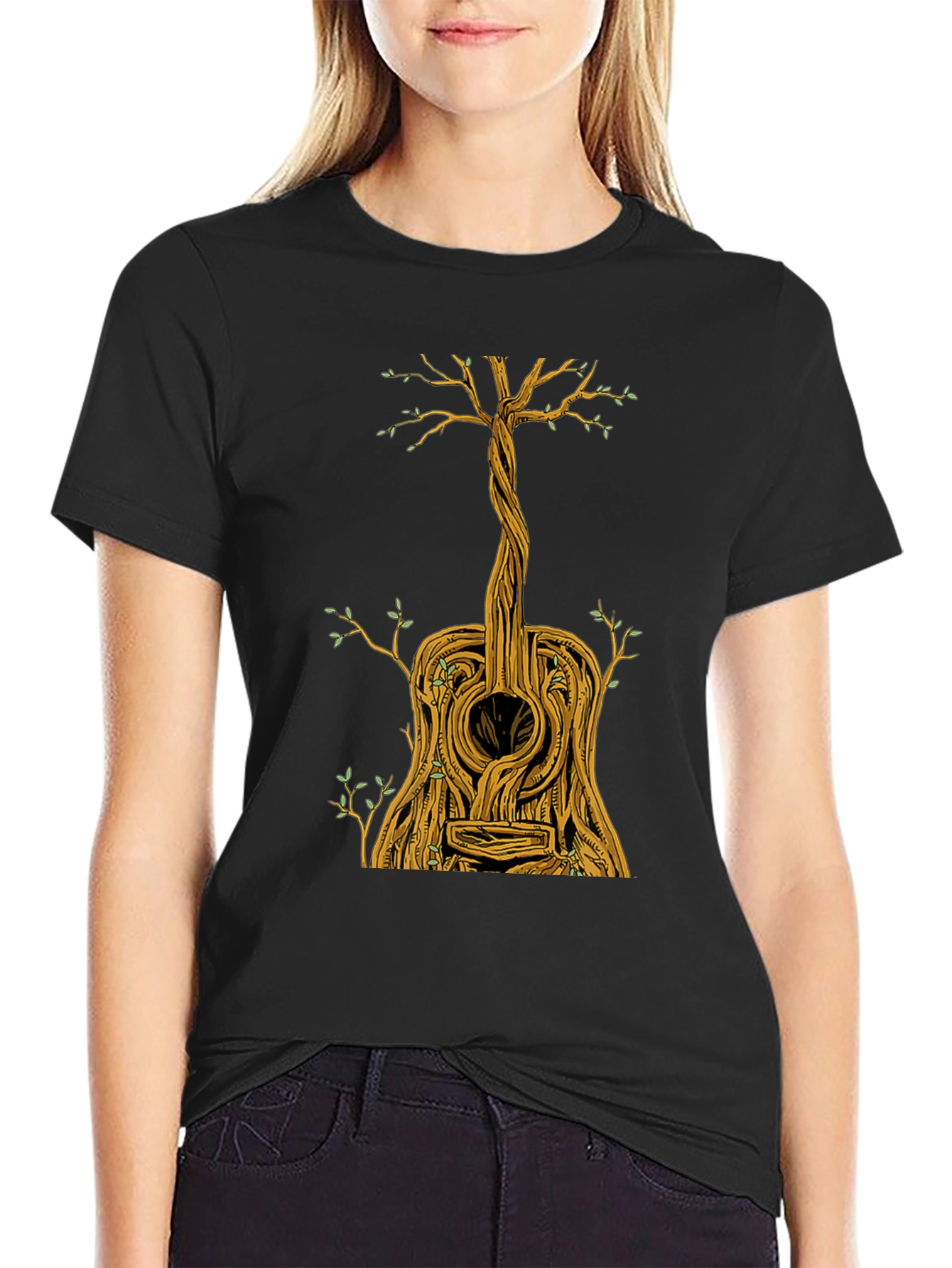 Guitar Tree Graphic Tee - Music Lovers T-Shirt