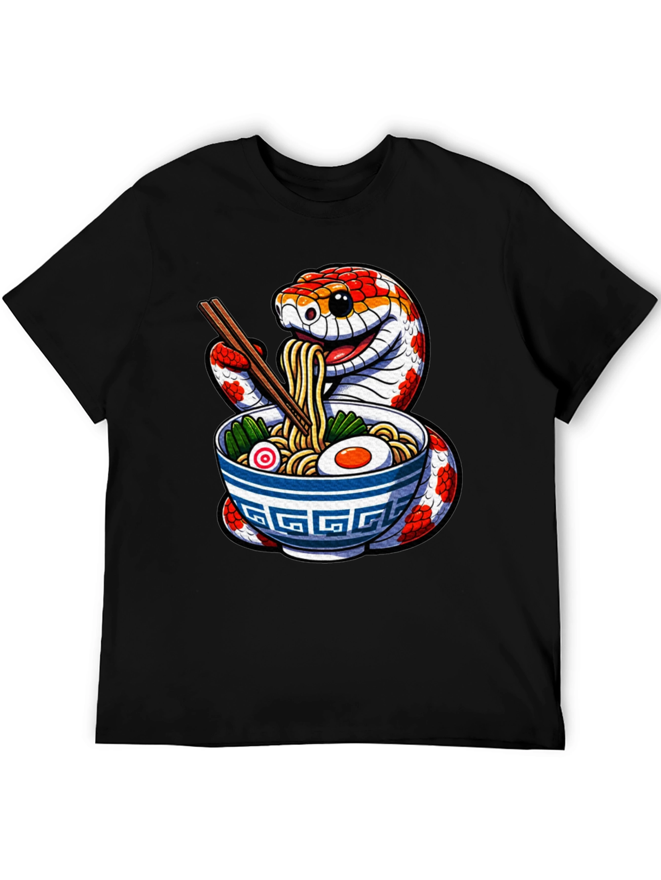 Snake Ramen T-Shirt - Unique Graphic Tee