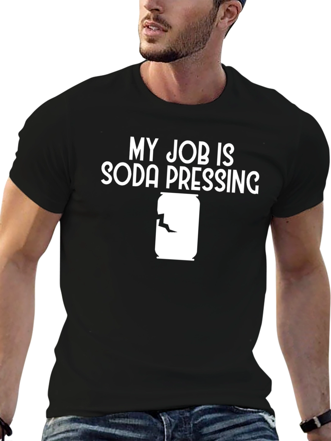 Soda Pressing Job Graphic T-Shirt