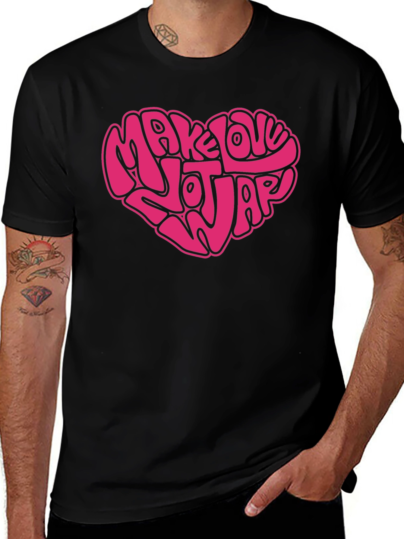 Make Love Not War Graphic T-Shirt