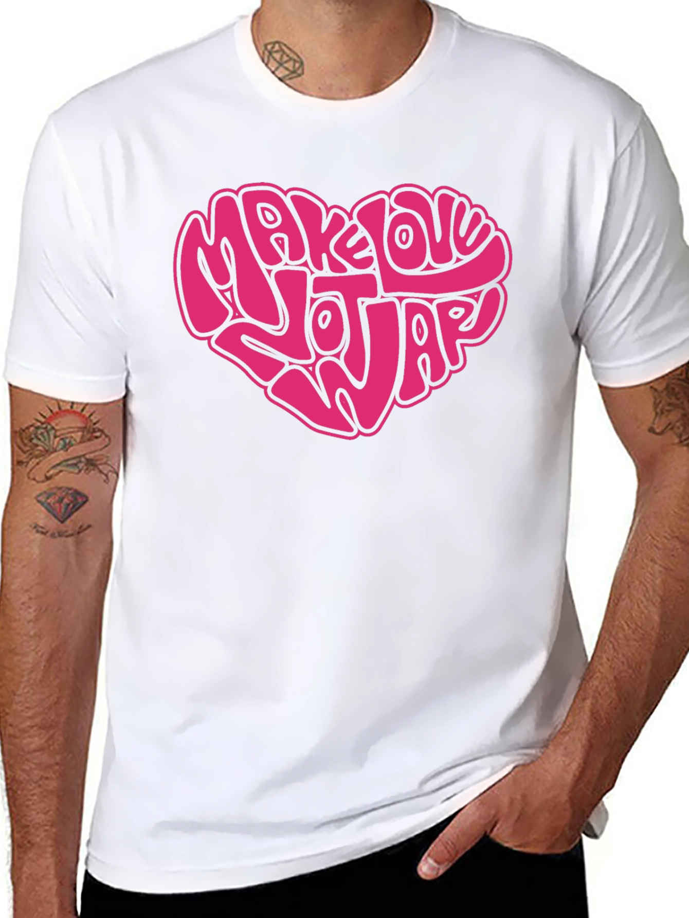 Make Love Not War Graphic T-Shirt