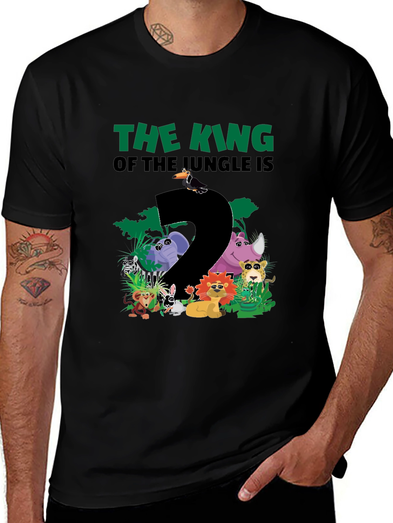 Jungle King Birthday T-Shirt - Second Birthday