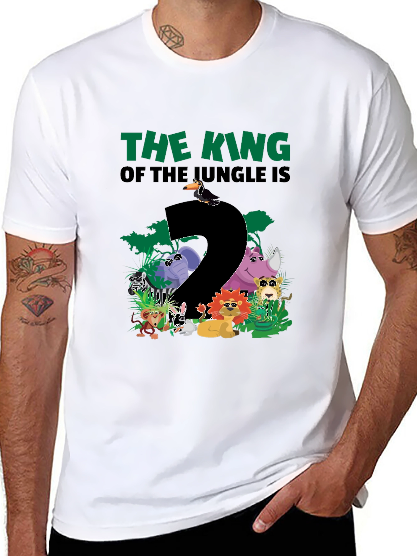 Jungle King Birthday T-Shirt - Second Birthday
