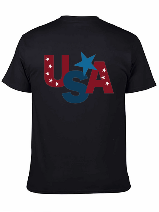 USA Patriotic Graphic T-Shirt