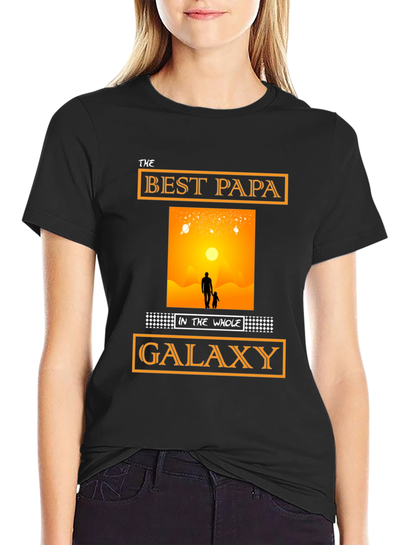 Best Papa in the Galaxy T-Shirt Fathers Day Gift