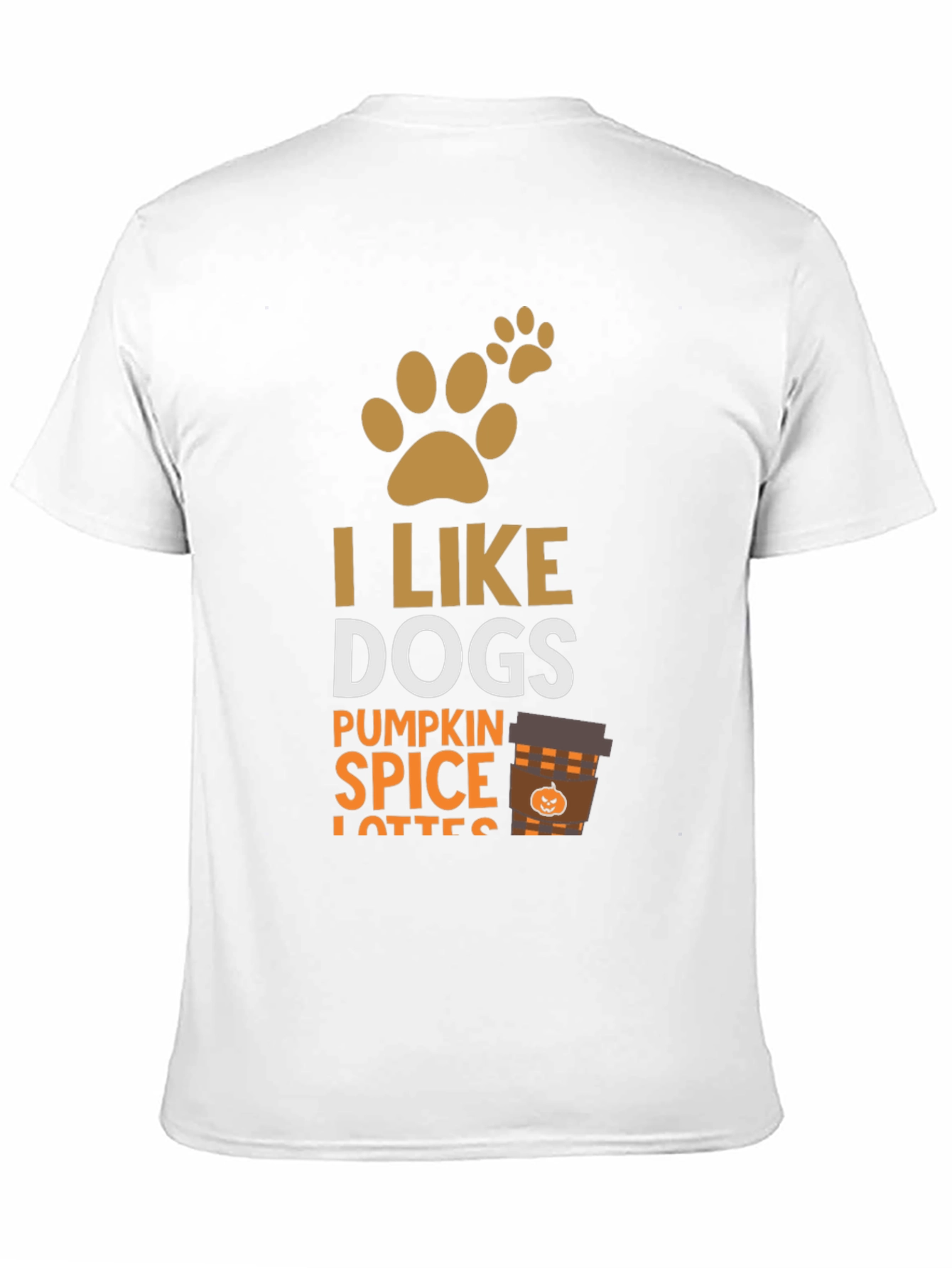 I Like Dogs & Pumpkin Spice Lattes Graphic T-Shirt
