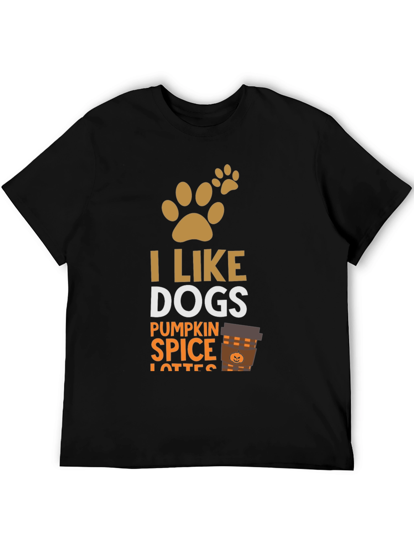 I Like Dogs & Pumpkin Spice Lattes Graphic T-Shirt