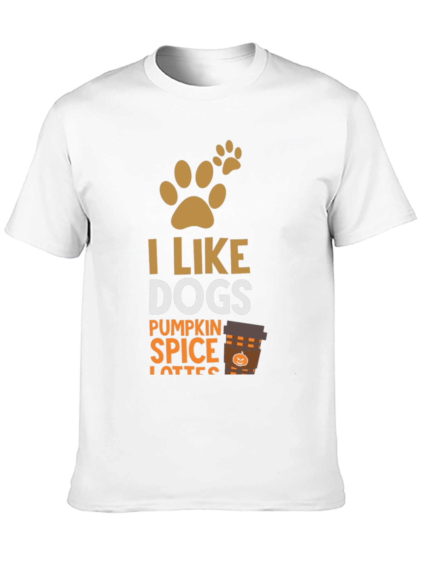I Like Dogs & Pumpkin Spice Lattes Graphic T-Shirt