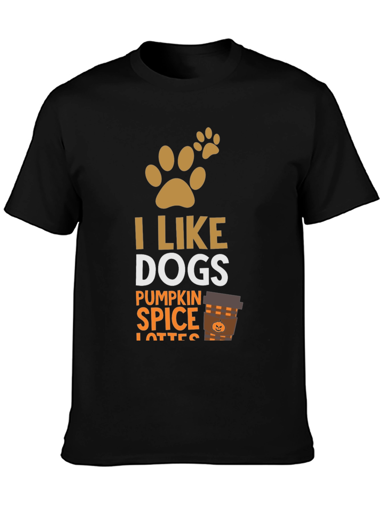 I Like Dogs & Pumpkin Spice Lattes Graphic T-Shirt