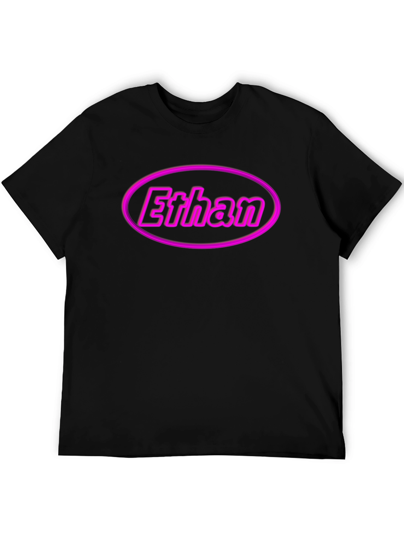 Ethan Custom Name Black T-Shirt