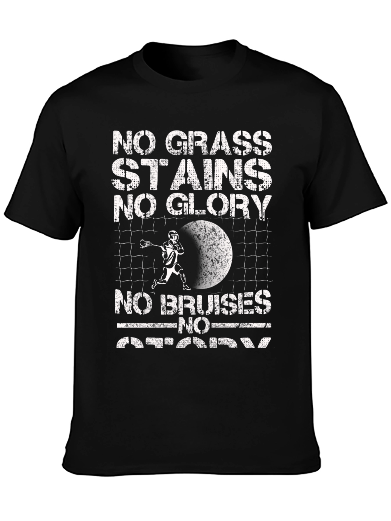 Lacrosse Graphic Tee: No Grass Stains No Glory