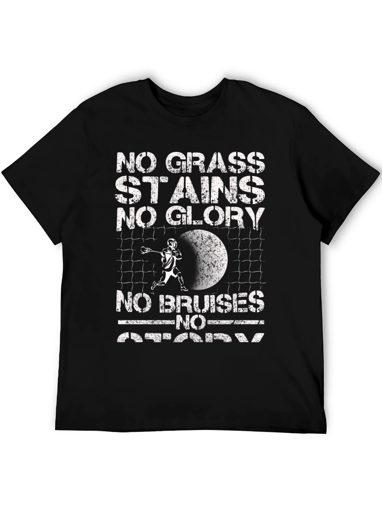 Lacrosse Graphic Tee: No Grass Stains No Glory