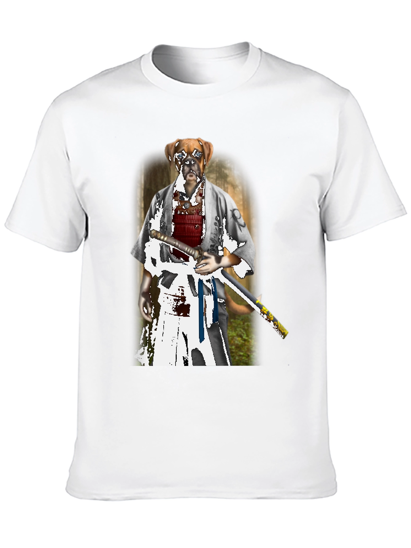 Dog Samurai T-Shirt - Unique Graphic Tee