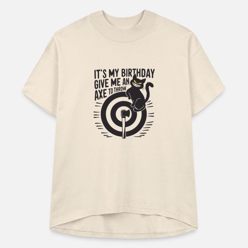 It's My Birthday Funny Axe Throwing cat Lover