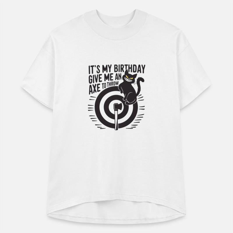 It's My Birthday Funny Axe Throwing cat Lover