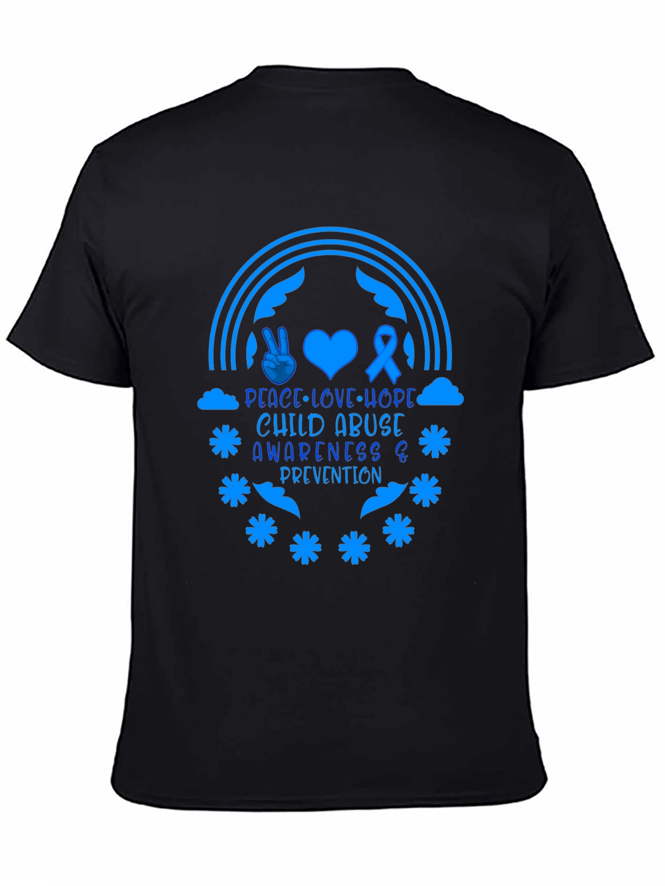 Child Abuse Awareness Tee - Peace Love Hope