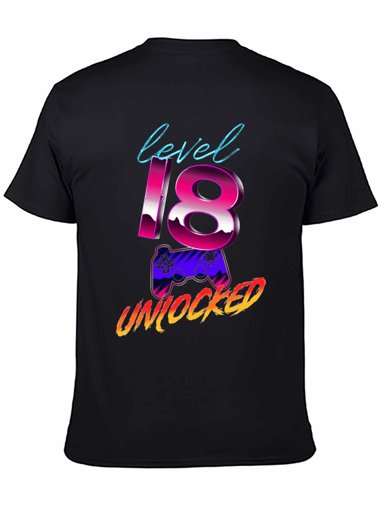 Level 18 Unlocked Gaming Birthday T-Shirt