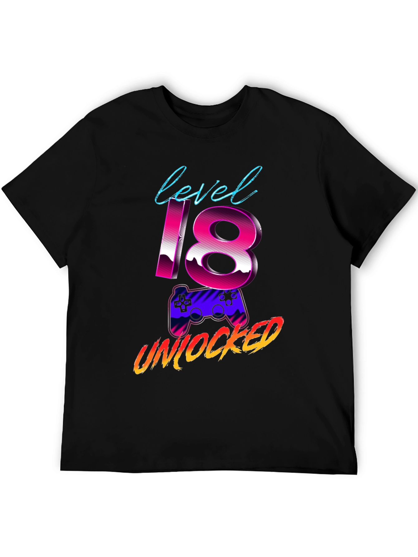 Level 18 Unlocked Gaming Birthday T-Shirt