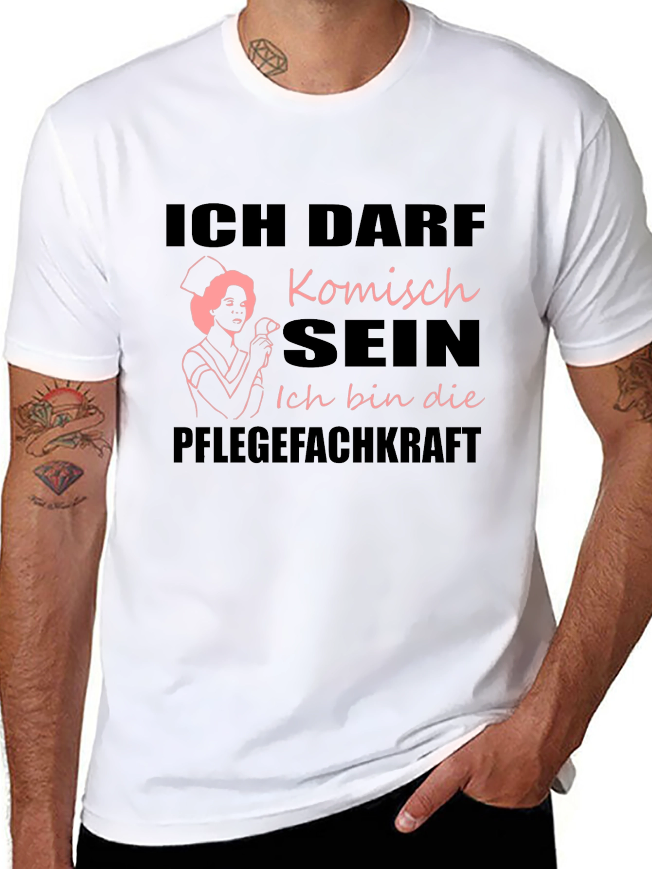 Funny Nurse T-Shirt - Ich Darf Komisch Sein