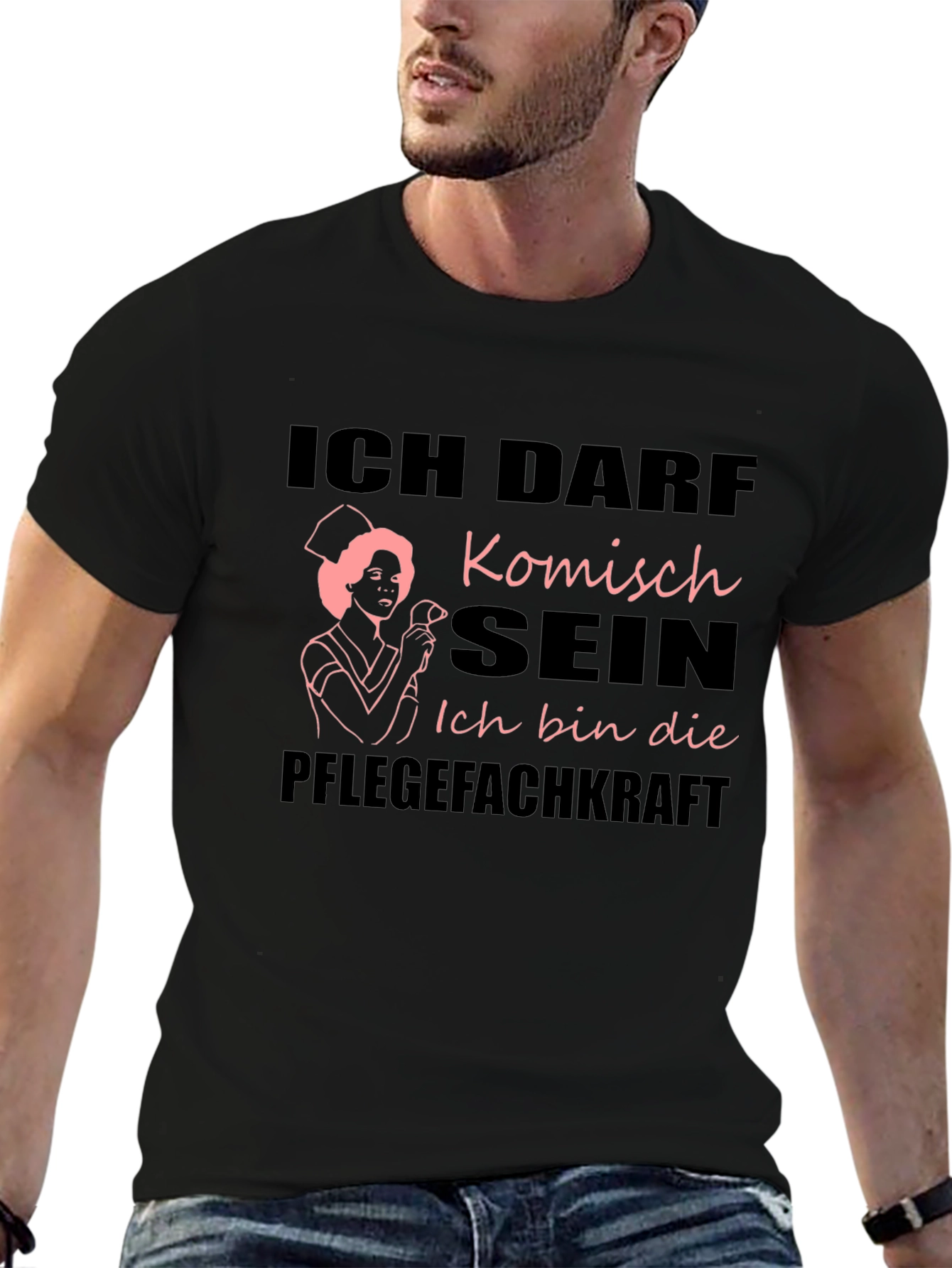 Funny Nurse T-Shirt - Ich Darf Komisch Sein
