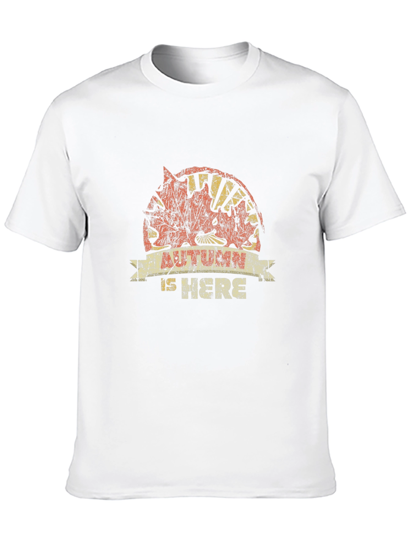 Autumn Is Here Black Graphic T-Shirt