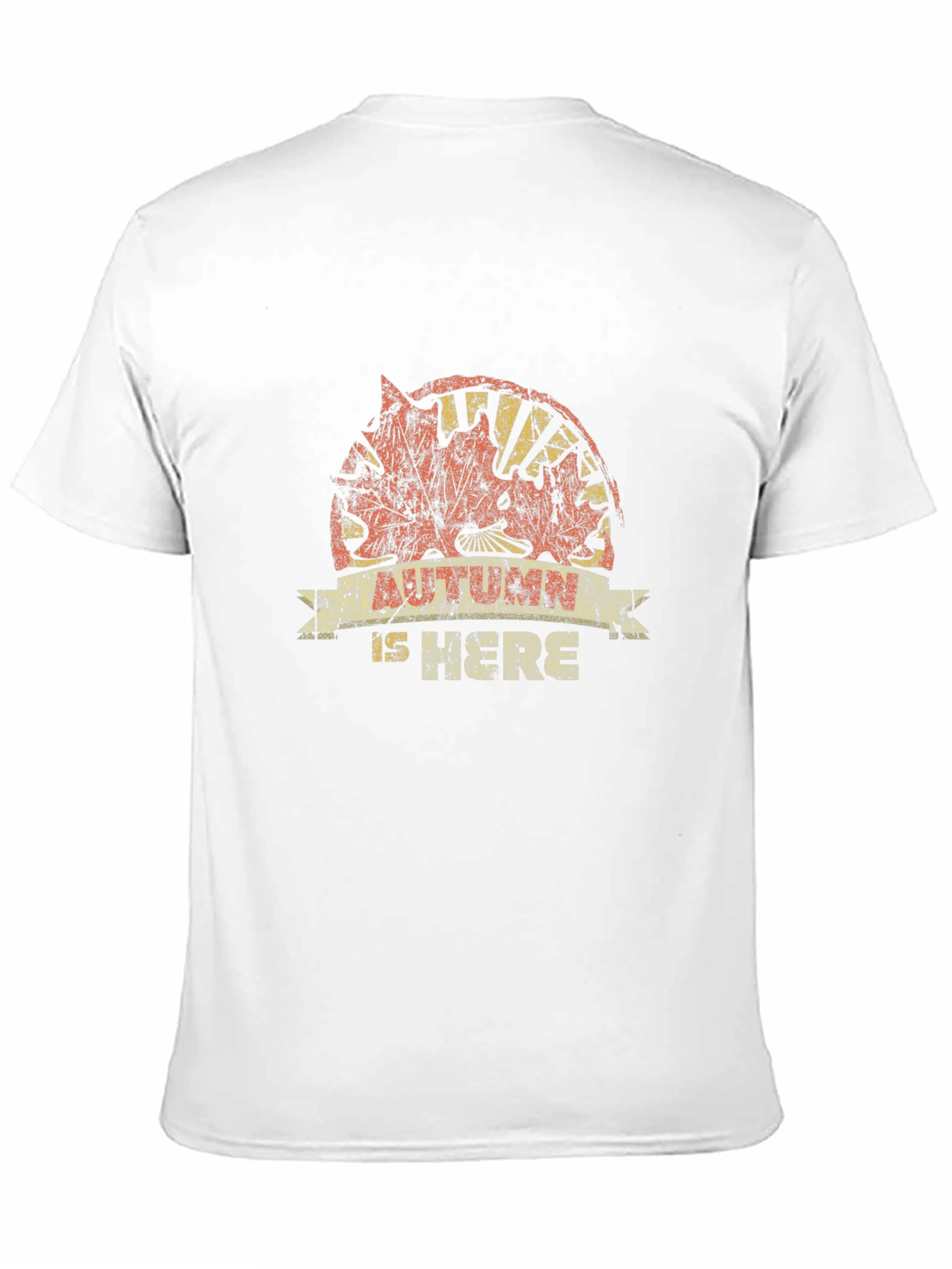 Autumn Is Here Black Graphic T-Shirt