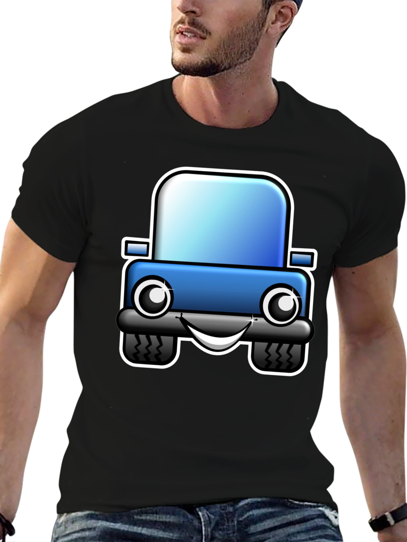 Cartoon Car T-Shirt - Fun Graphic Tee