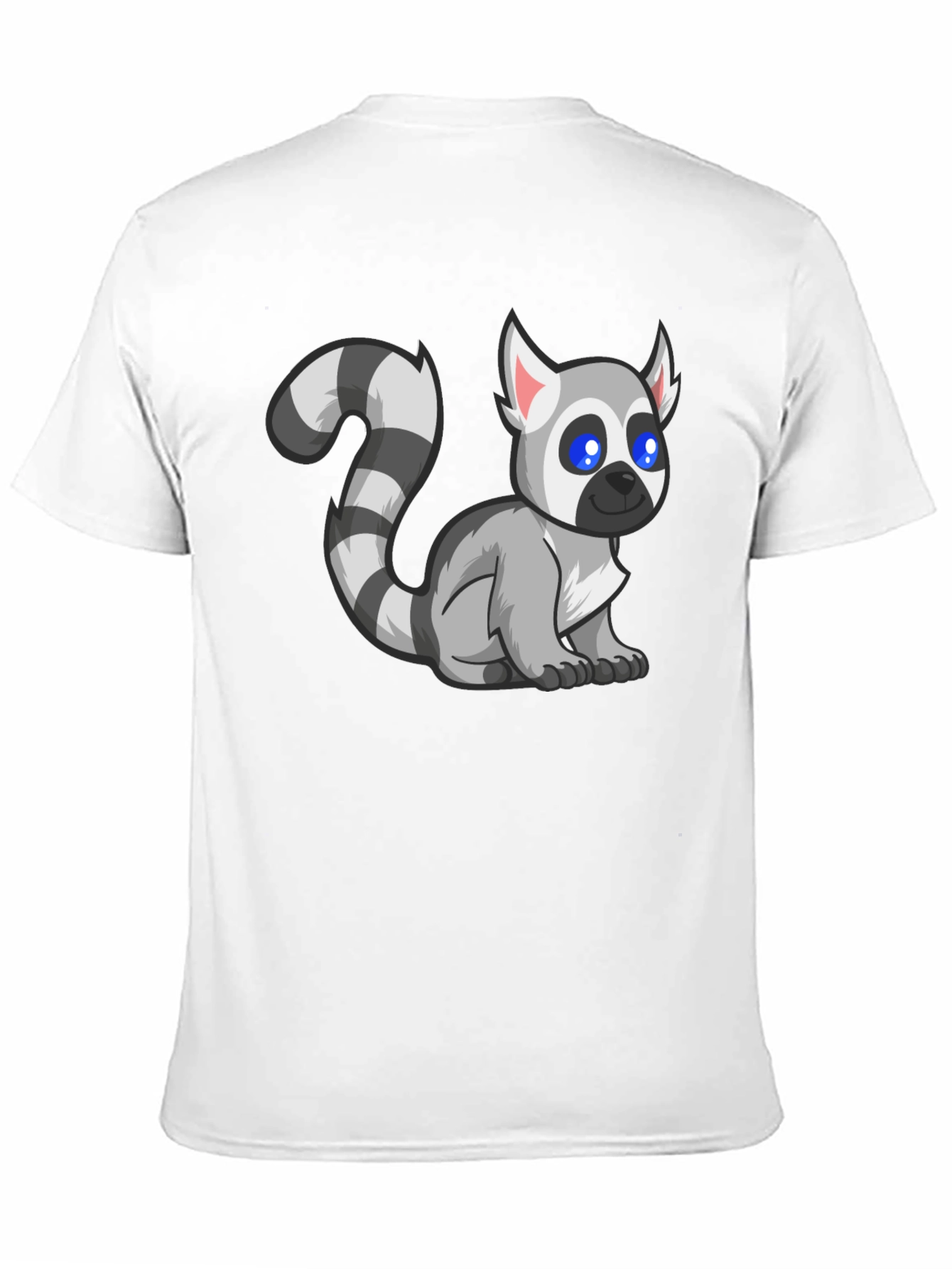 Lemur Graphic Tee - Black Cotton T-Shirt