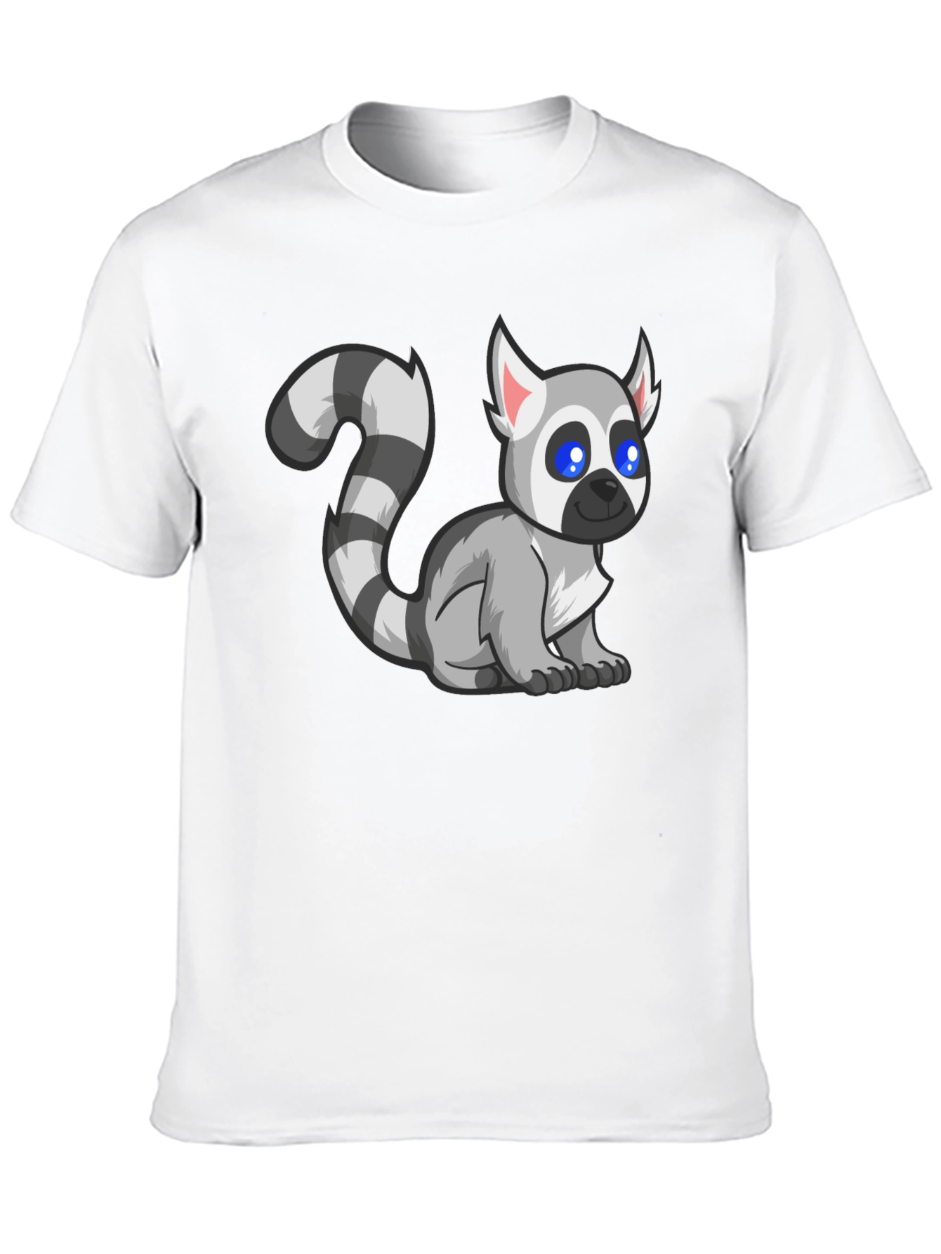 Lemur Graphic Tee - Black Cotton T-Shirt