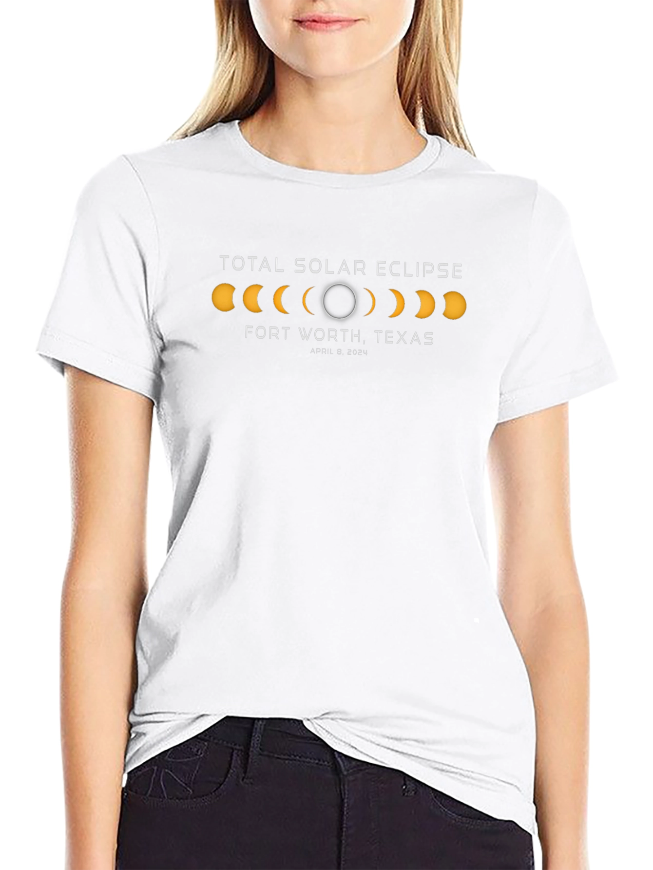 Total Solar Eclipse Fort Worth Texas T-Shirt