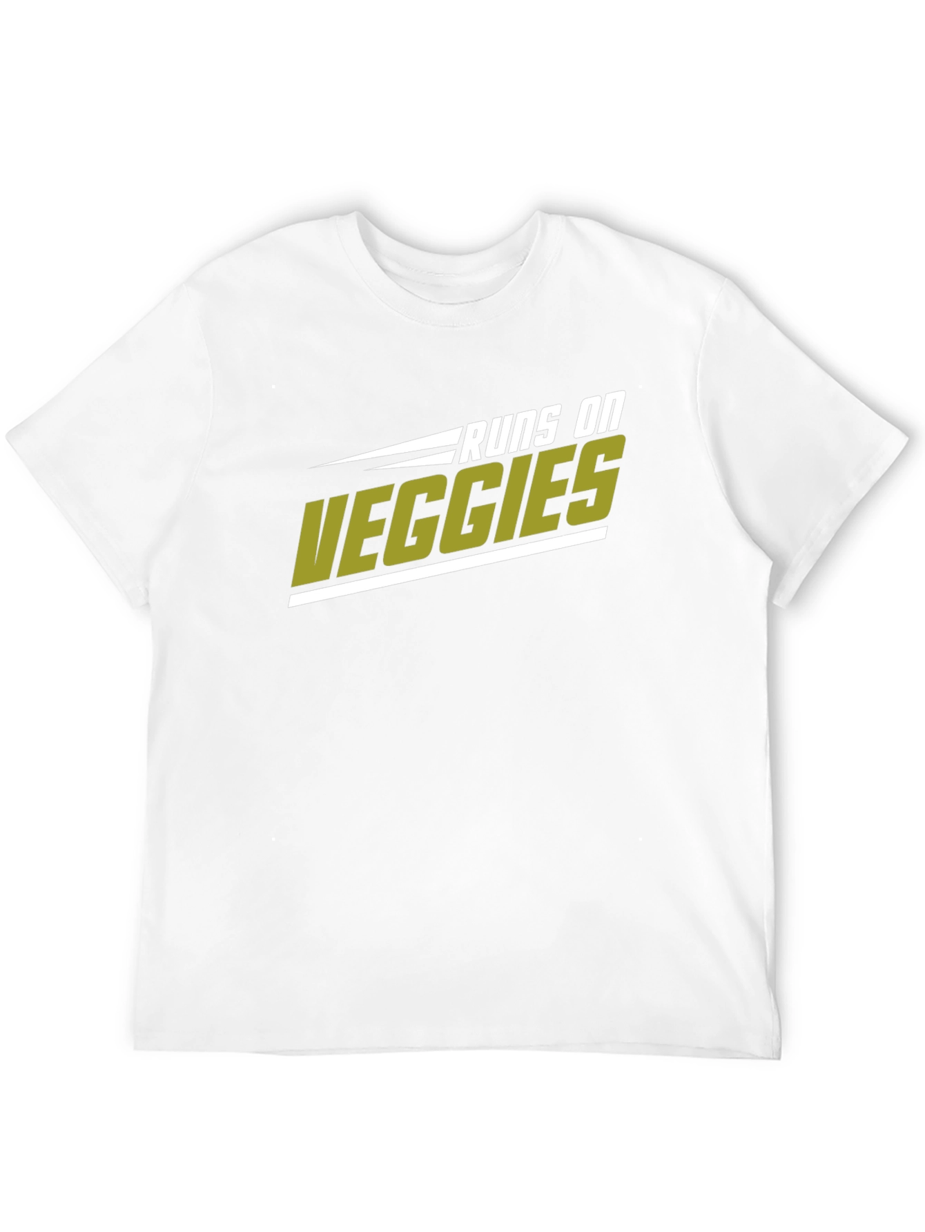 Runs on Veggies Graphic T-Shirt - Black