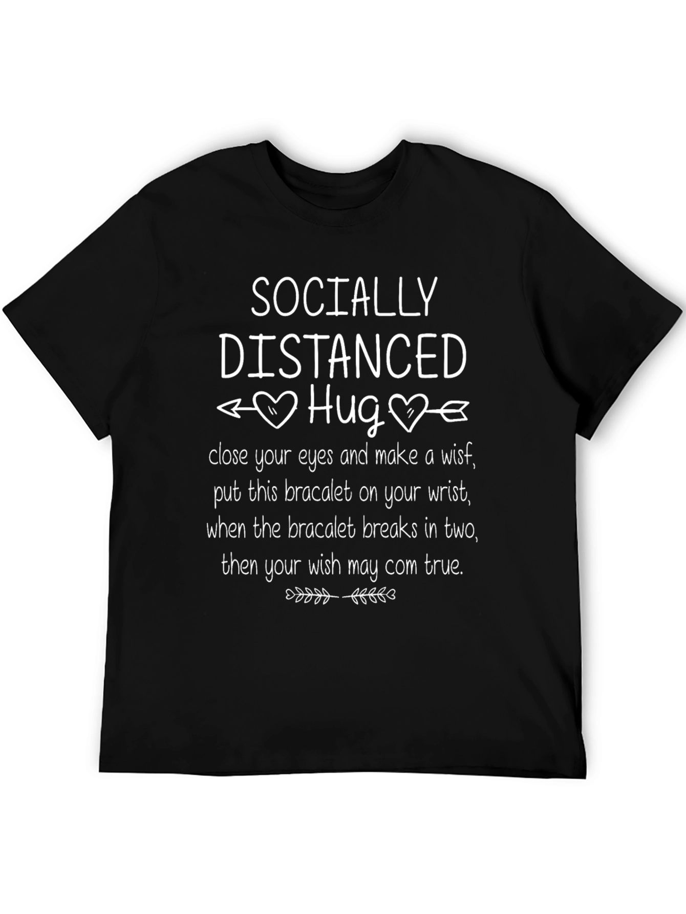 Socially Distanced Hug Graphic T-Shirt