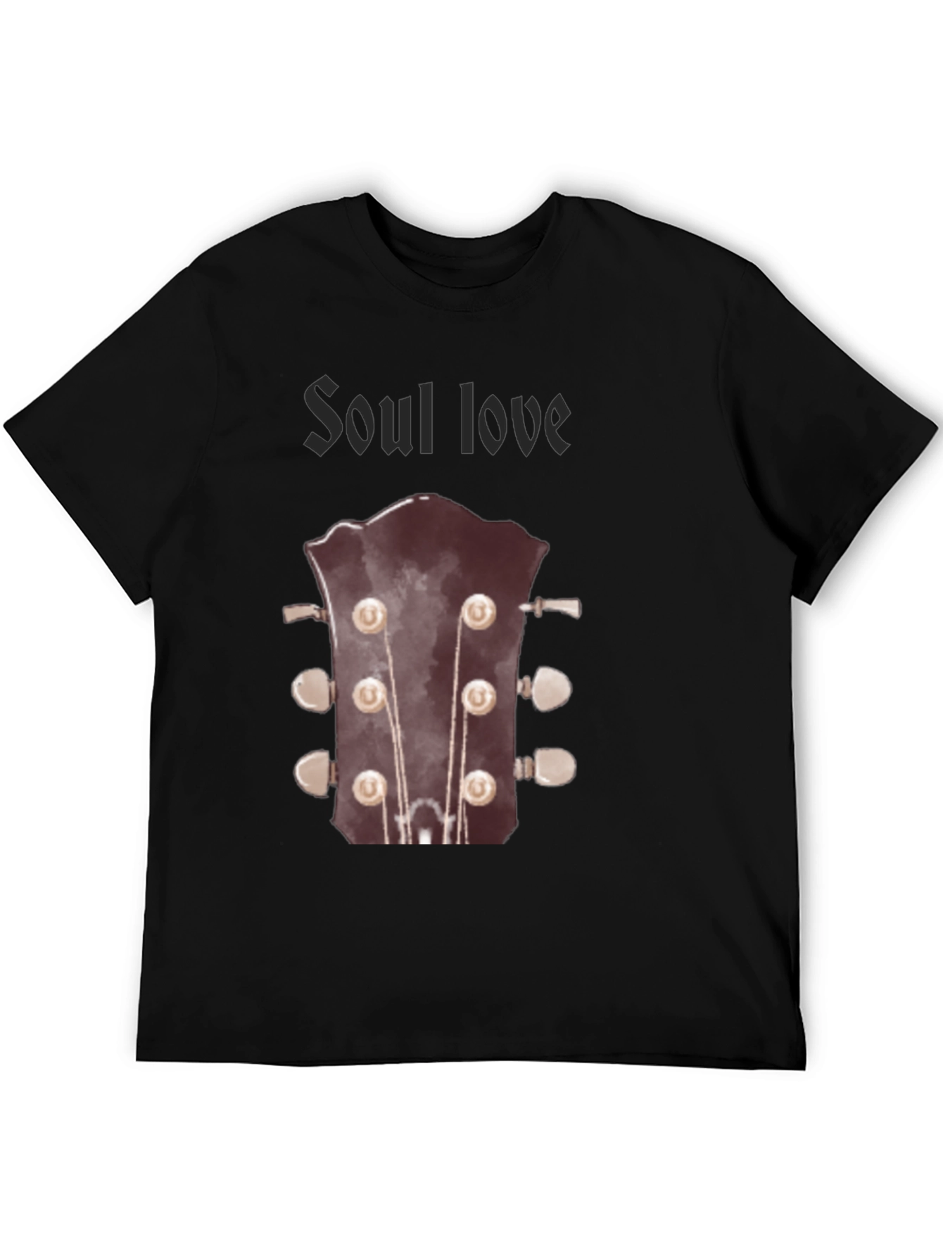 Soul Love Guitar T-Shirt - Black