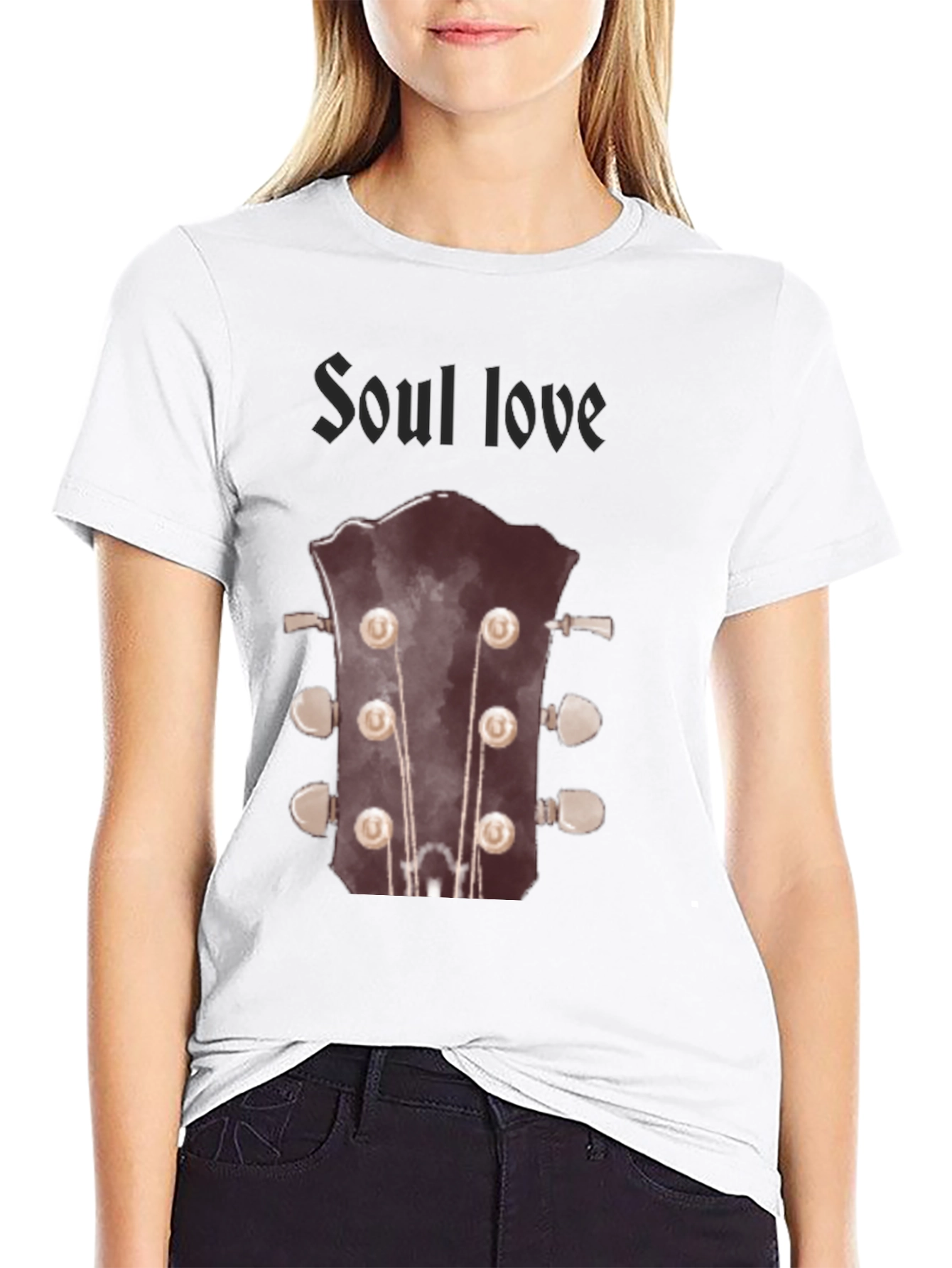 Soul Love Guitar T-Shirt - Black