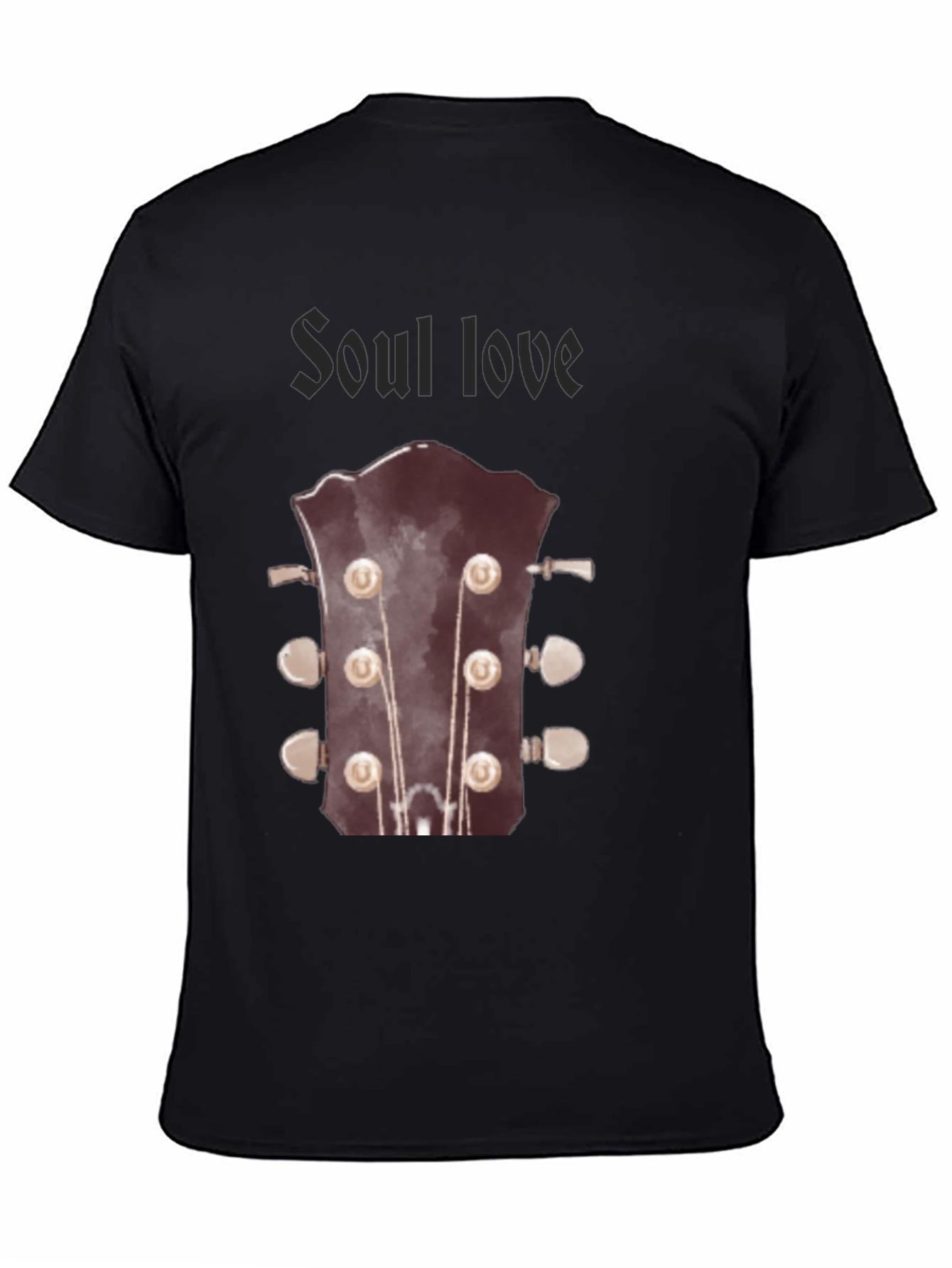 Soul Love Guitar T-Shirt - Black