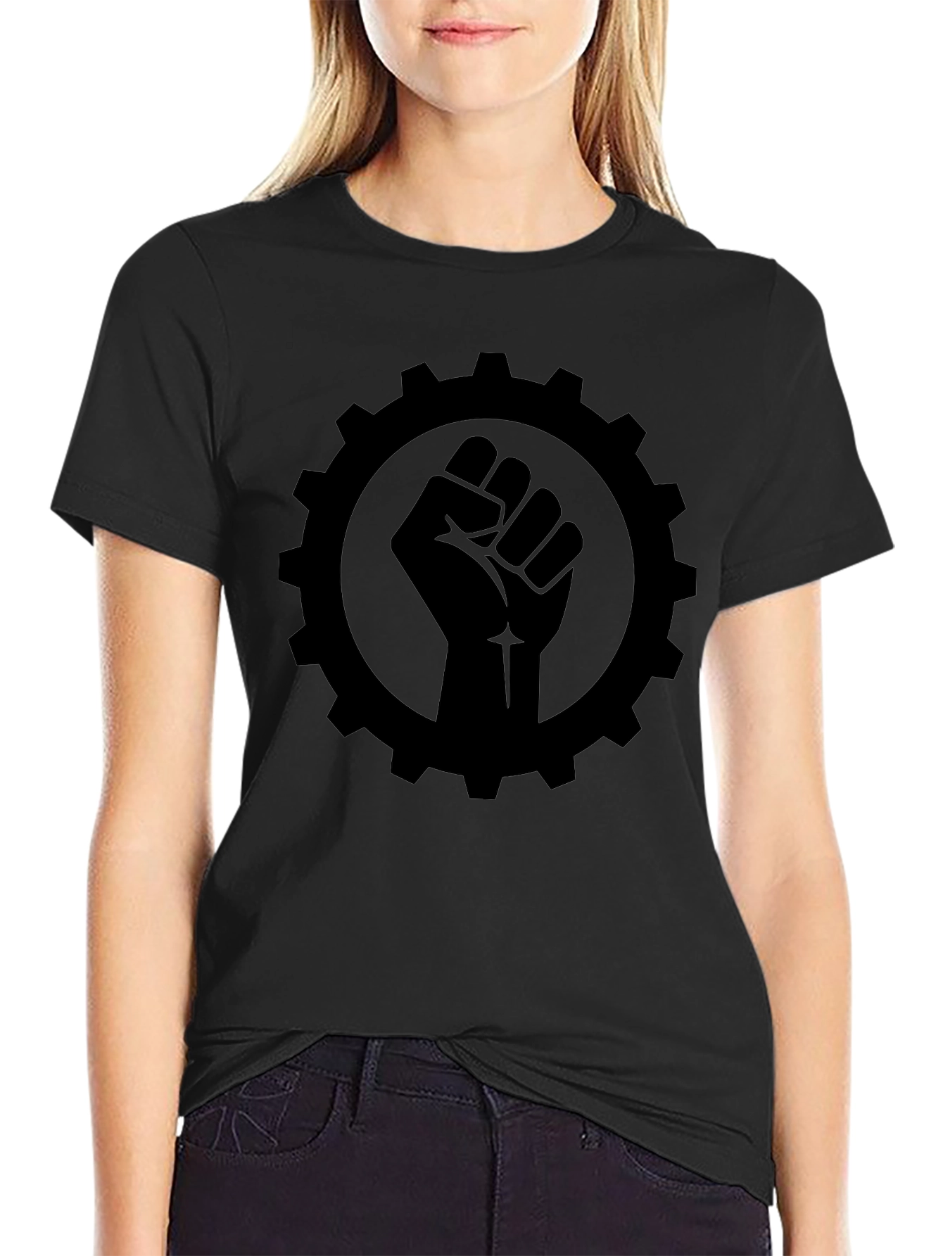 Gear Fist Graphic Tee - Black