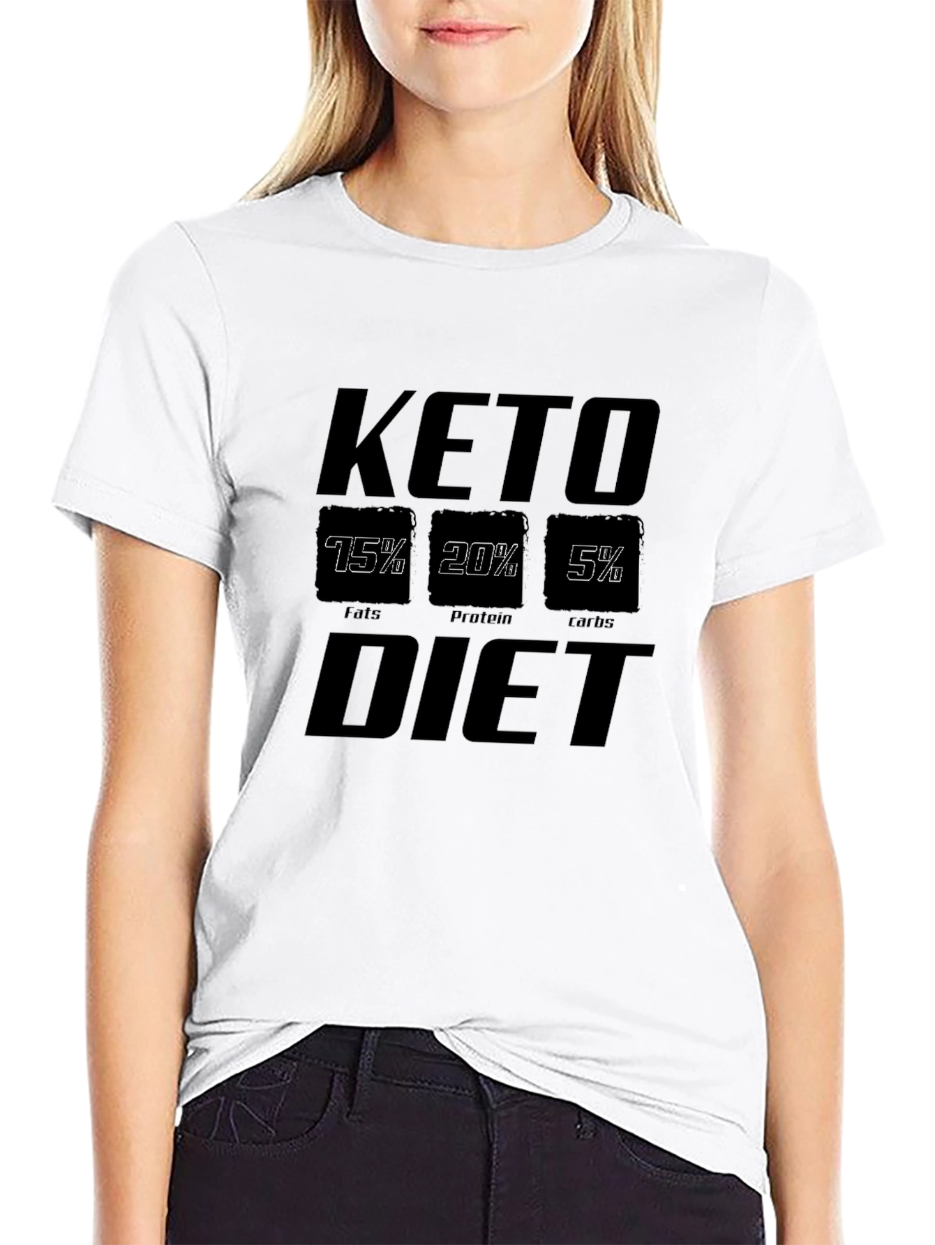 Keto Diet T-Shirt - Black Graphic Tee