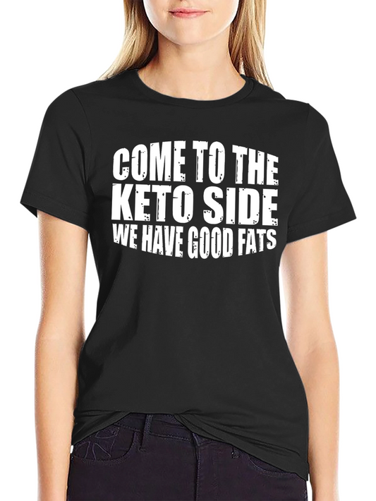 Keto Side Good Fats Black T-Shirt