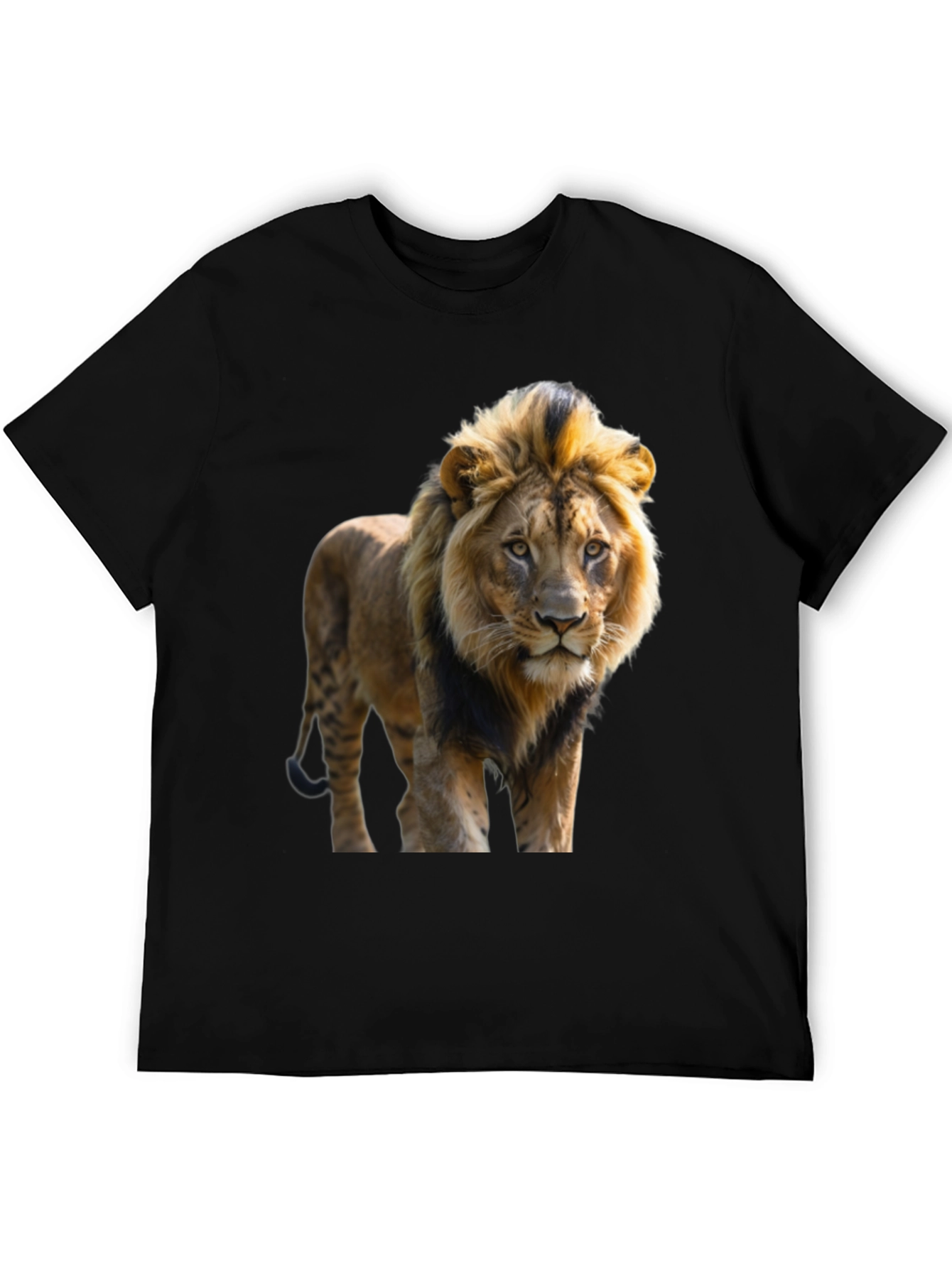 Lion Graphic Tee - Mens Black T-Shirt
