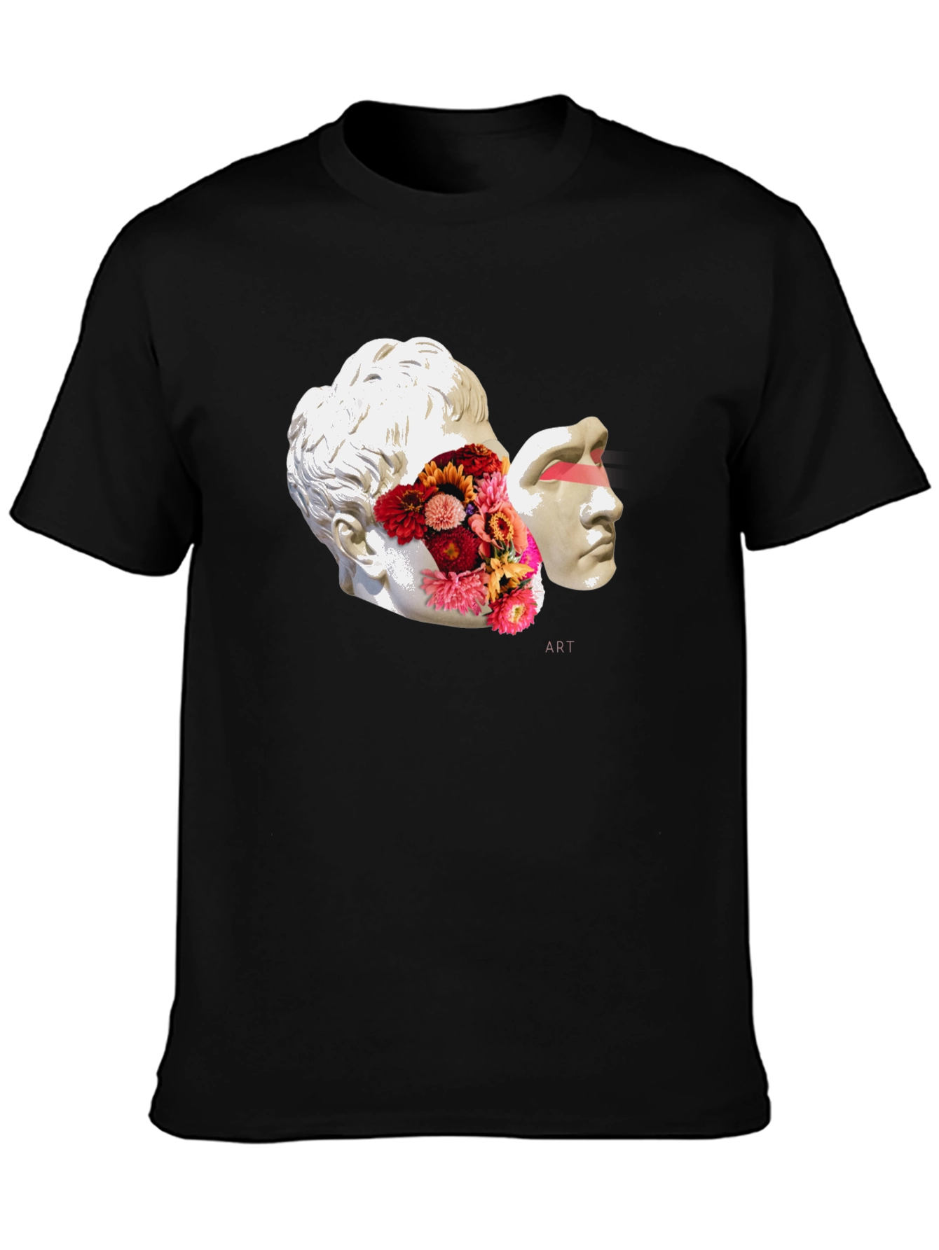 Artistic Sculpture Graphic Tee - Modern Art T-Shirt