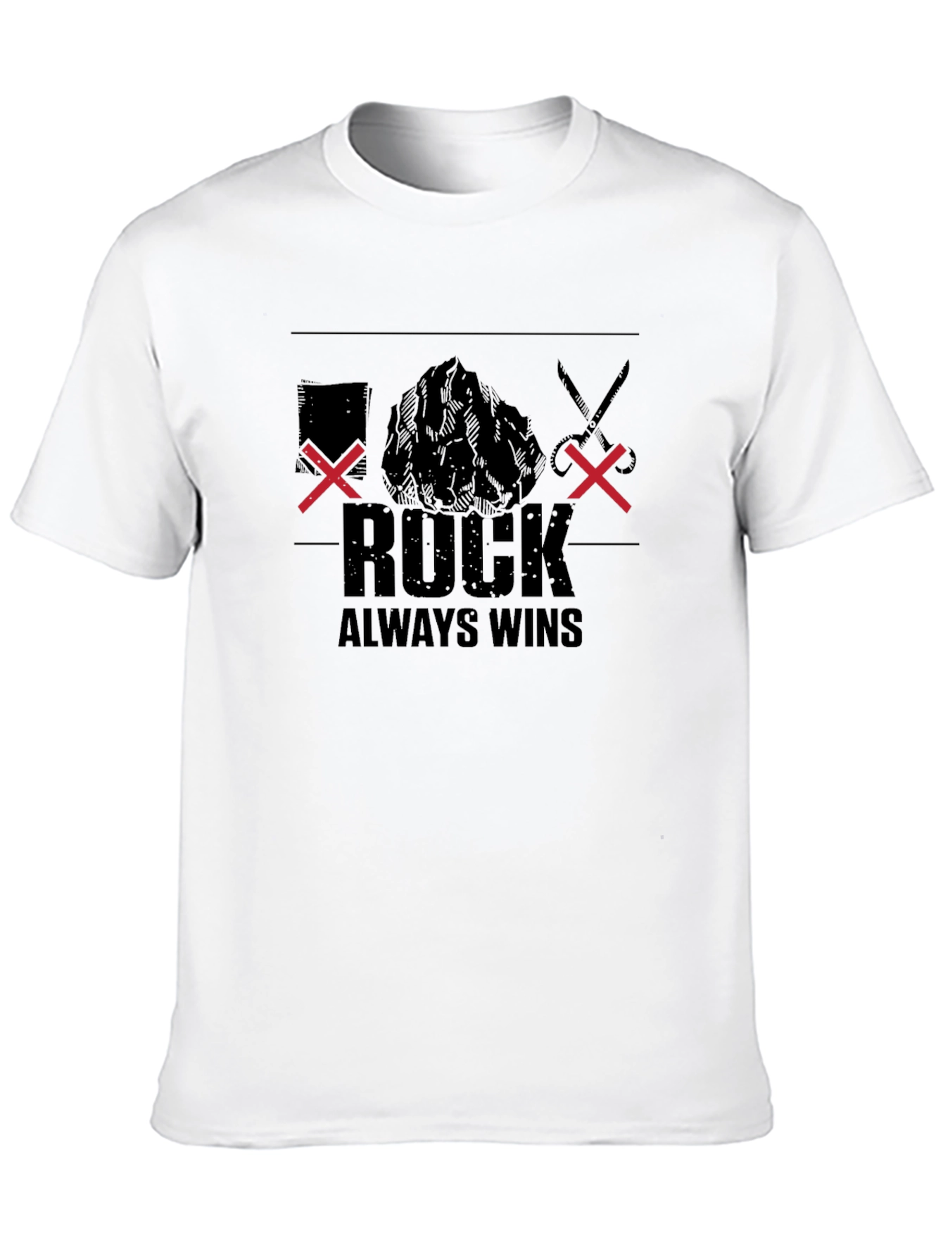 Rock Always Wins Graphic Tee