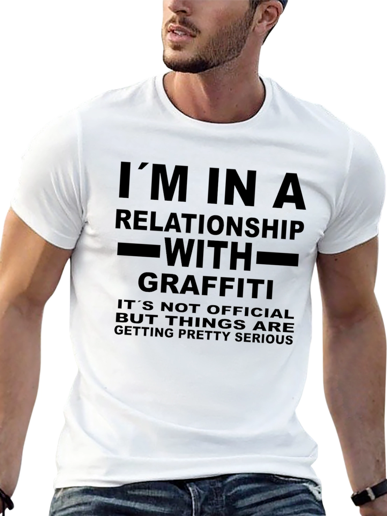 Graffiti Relationship T-Shirt: Funny Slogan Tee