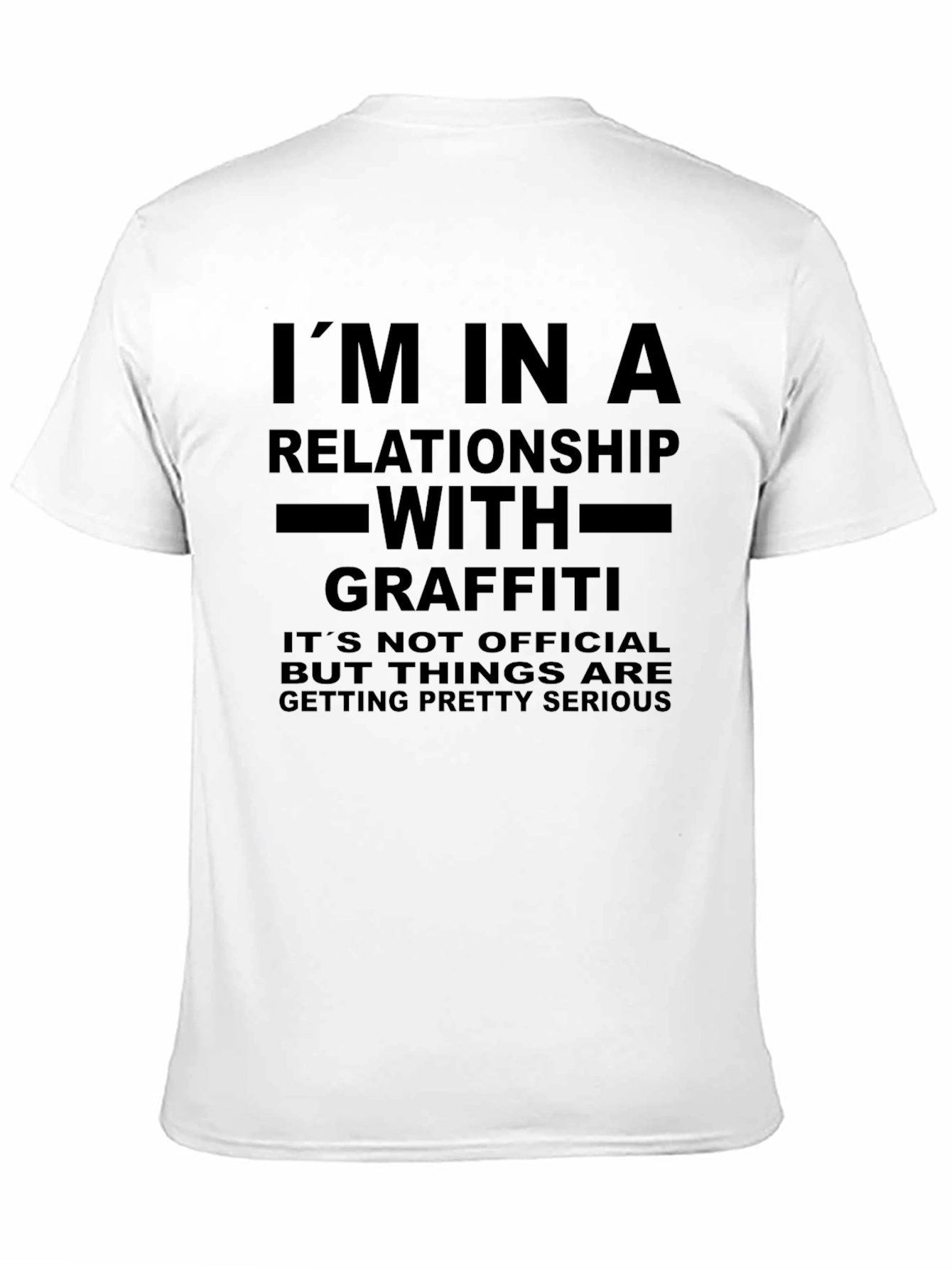Graffiti Relationship T-Shirt: Funny Slogan Tee