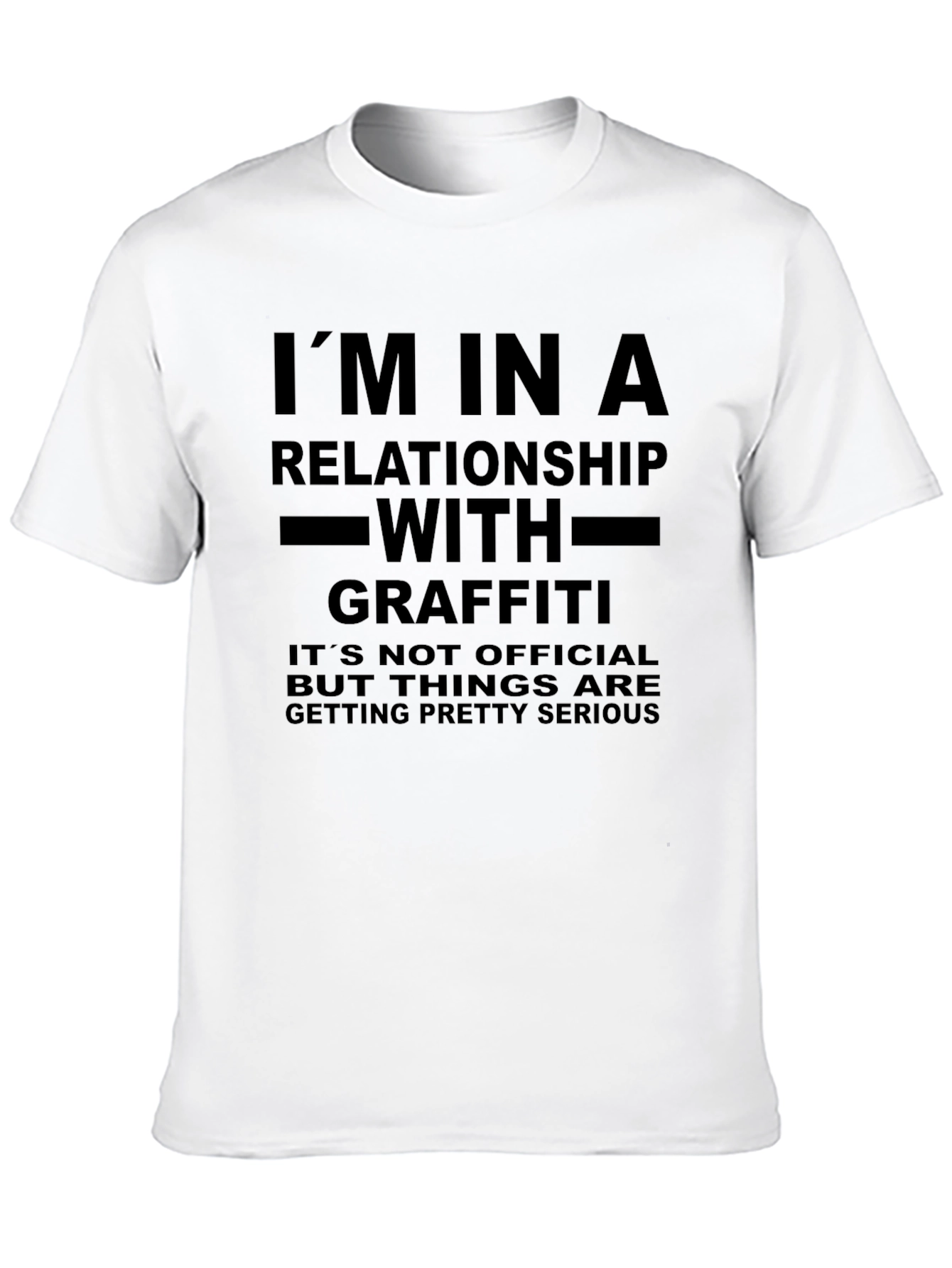 Graffiti Relationship T-Shirt: Funny Slogan Tee