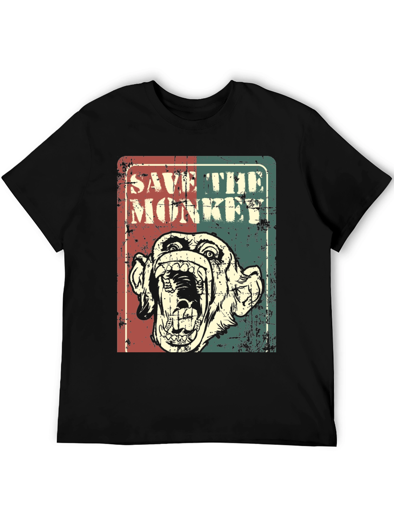Save the Monkey Graphic T-Shirt