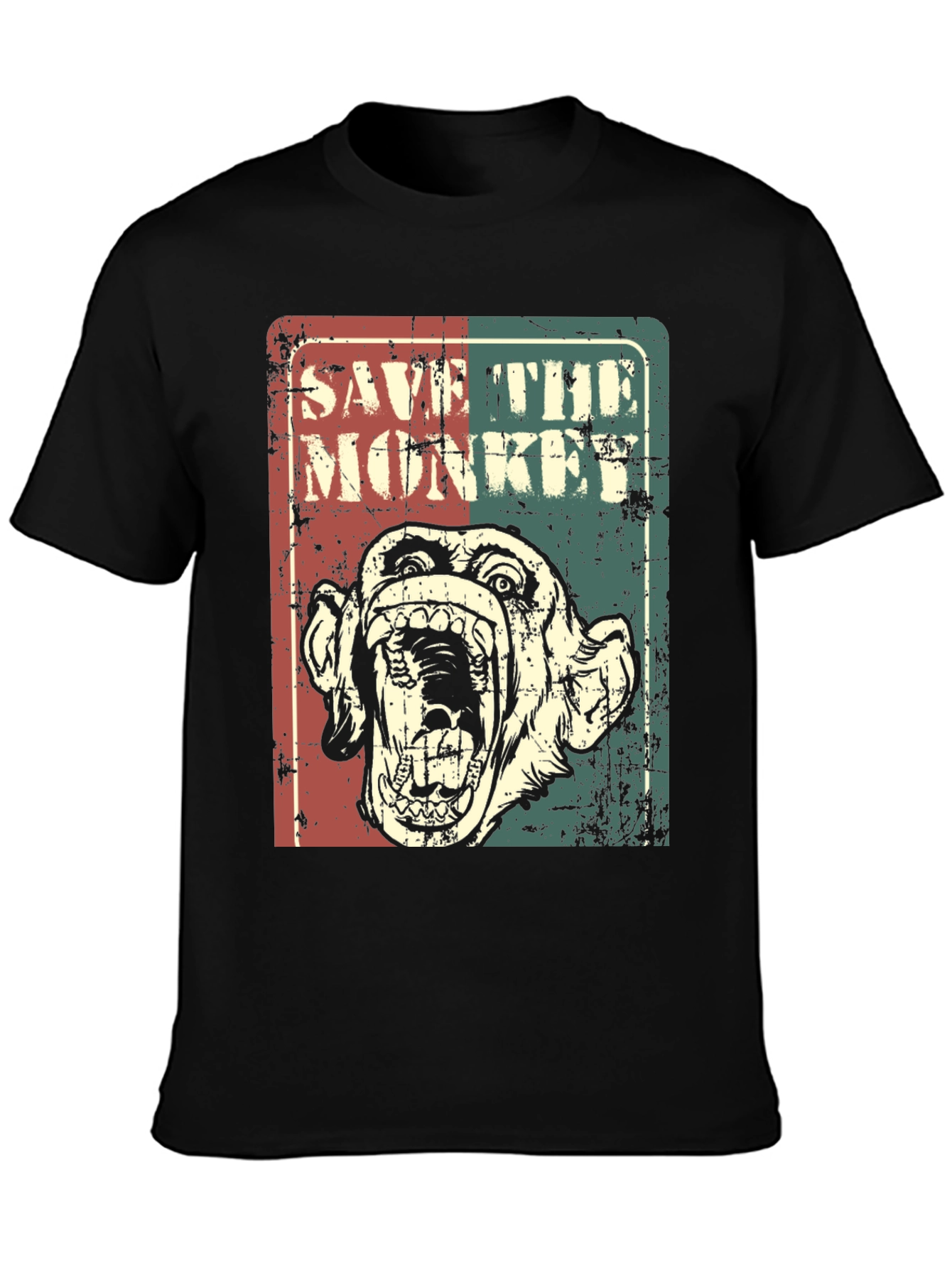 Save the Monkey Graphic T-Shirt