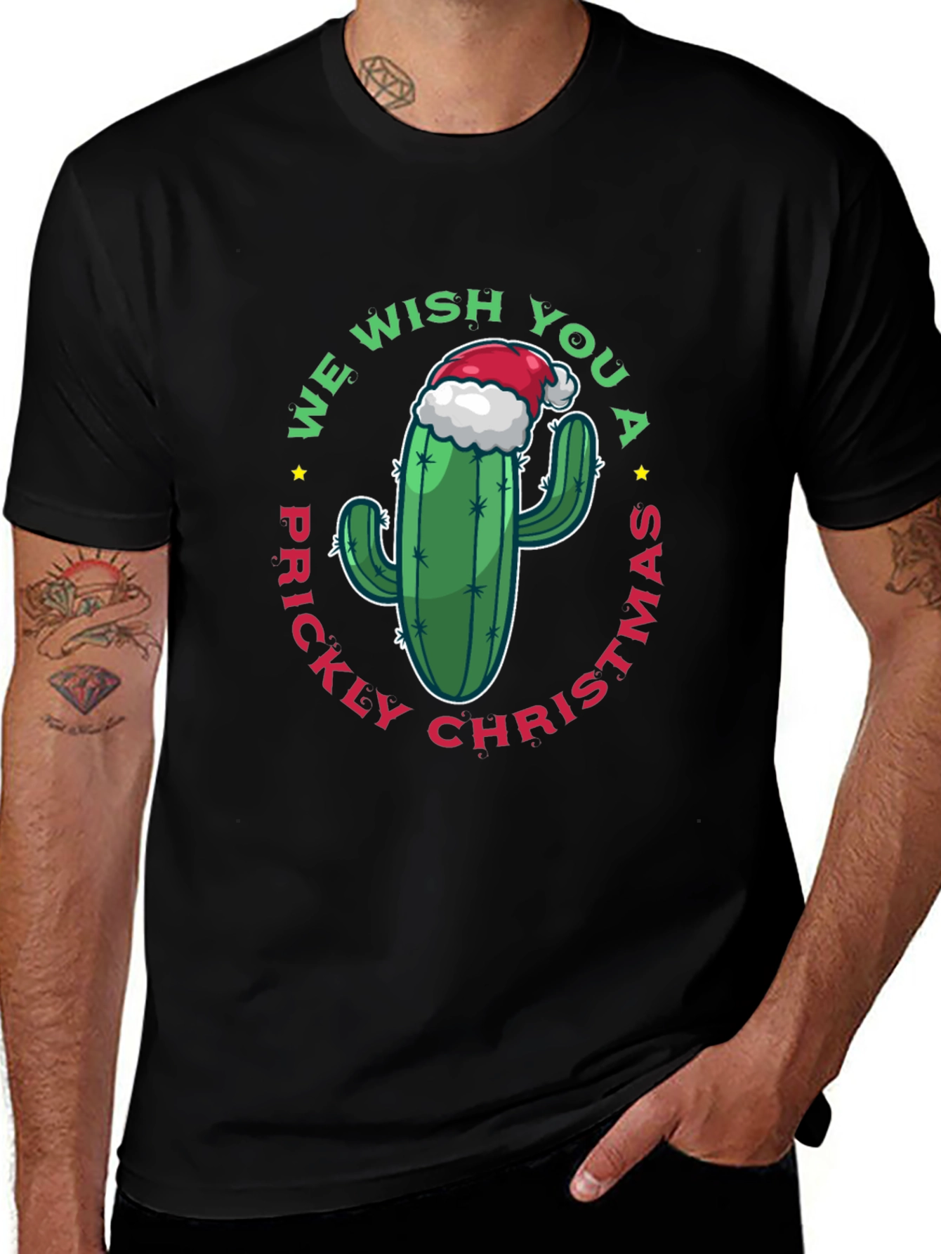Prickly Christmas Cactus Graphic Tee